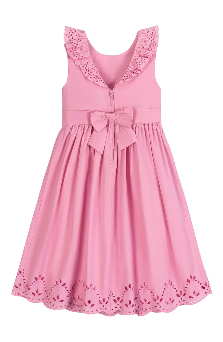Hope & Henry Girls' Organic Ruffle Collar Party Dress, Kids, Alternate, color, 