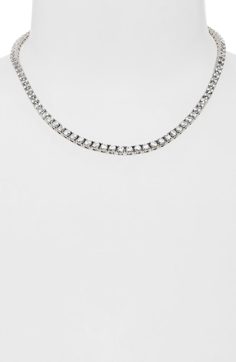 Kurt Geiger London Cubic Zirconia Tennis Necklace, Alternate, color, 