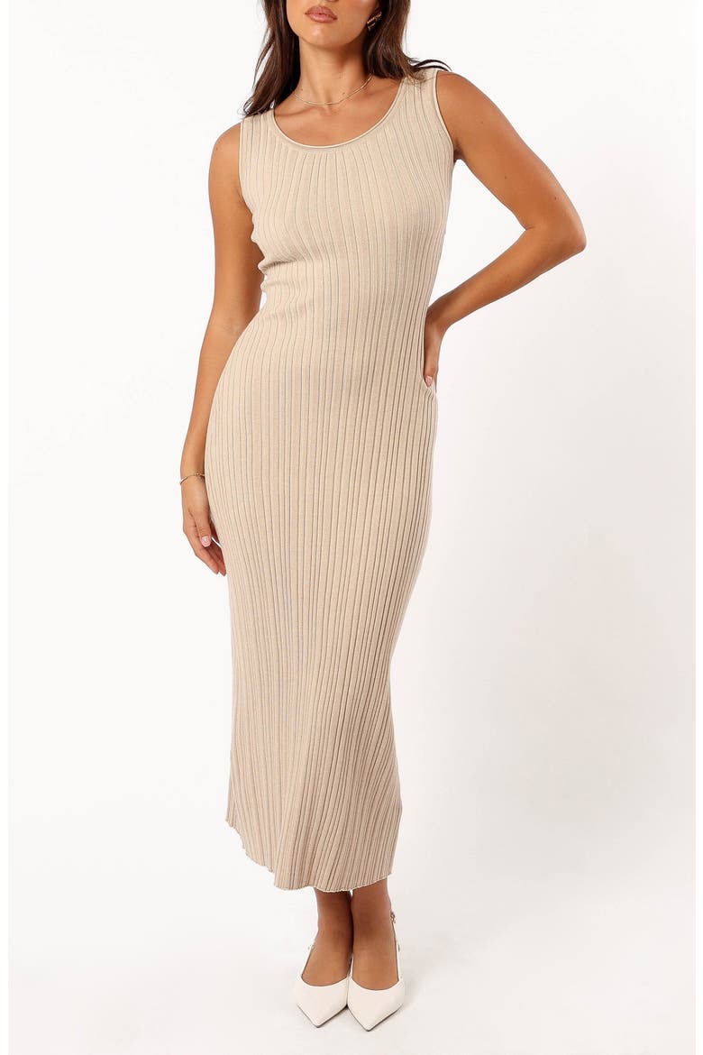 Reign Maxi Sweater Dress, Main, color, BEIGE