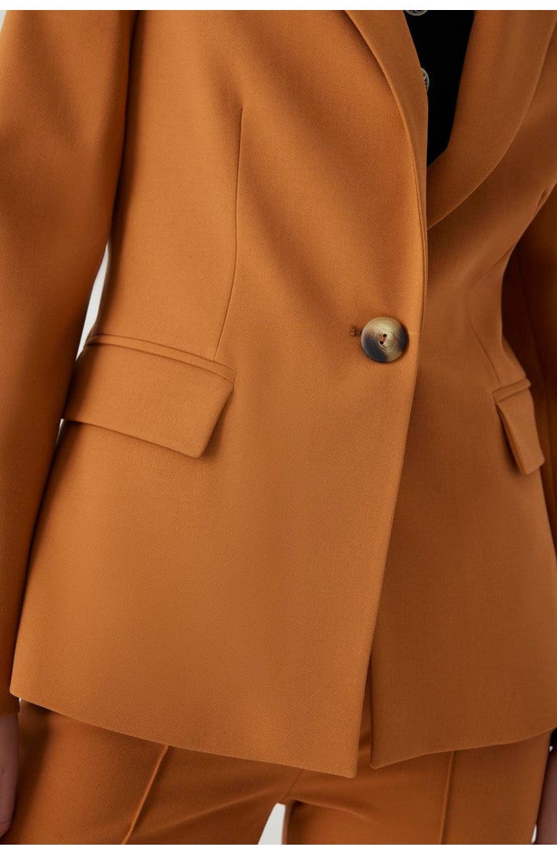 Exquise Alona Blazer Jacket, Alternate, color, Cinnamon