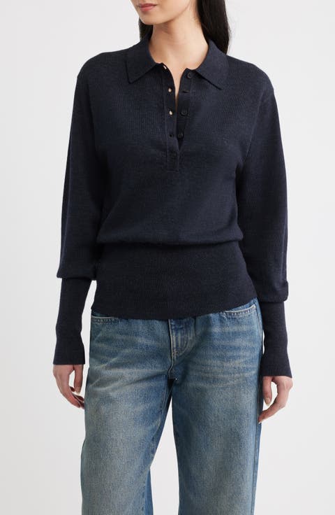 November Long Sleeve Wool Polo