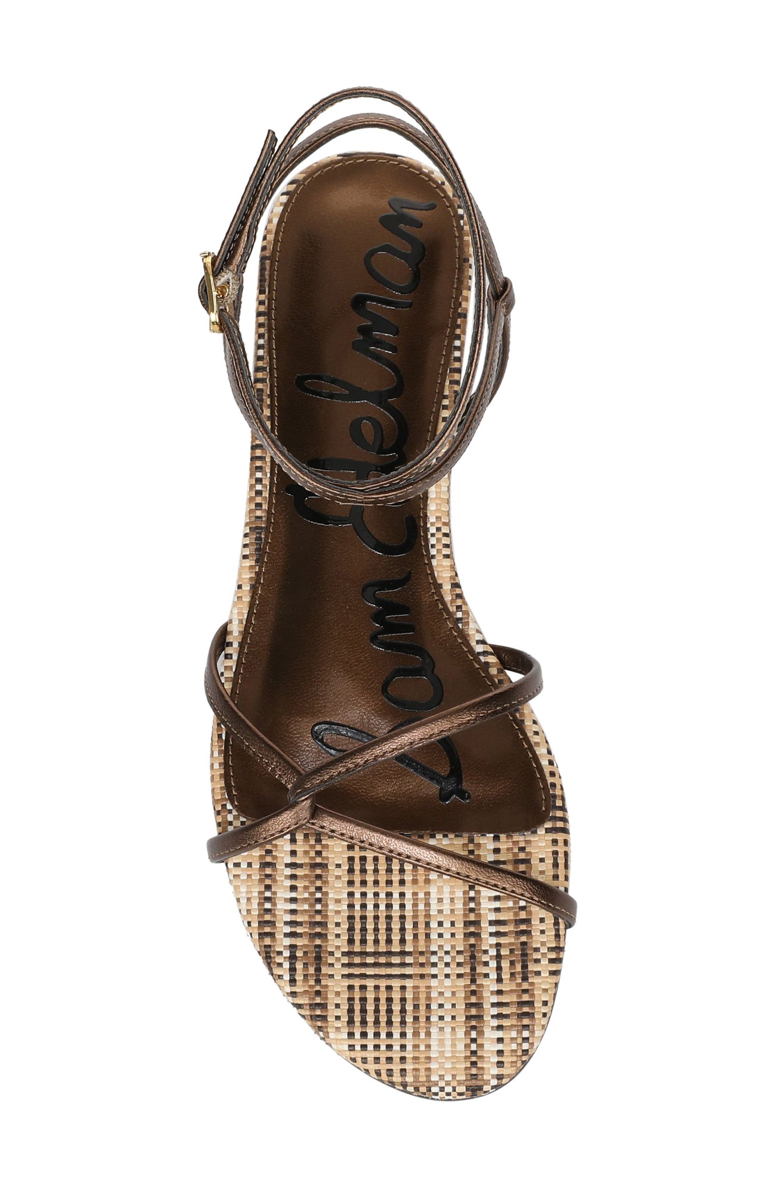 Ellina Ankle Strap Sandal, Alternate, color, BRONZE METALLIC