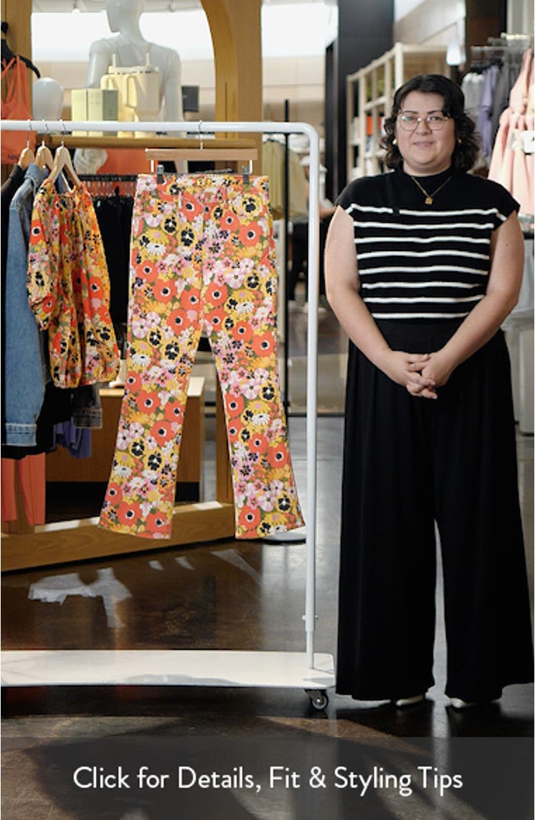 Smokin Double Flood Crop Flare Jeans, sales video thumbnail