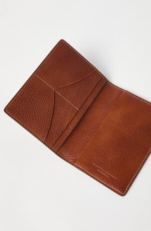 Brunello Cucinelli Passport Holder In Copper