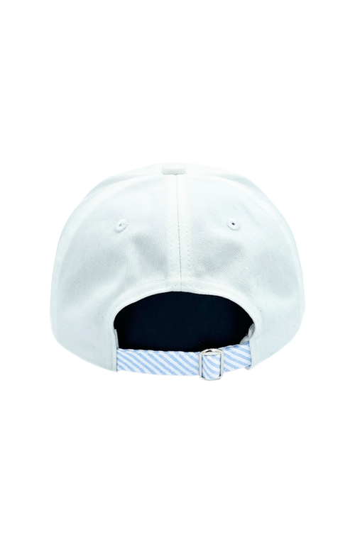 Bits & Bows Birthday Boy Twill Baseball Hat In White