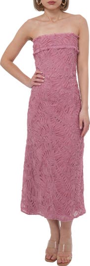 Strapless Midi Dress