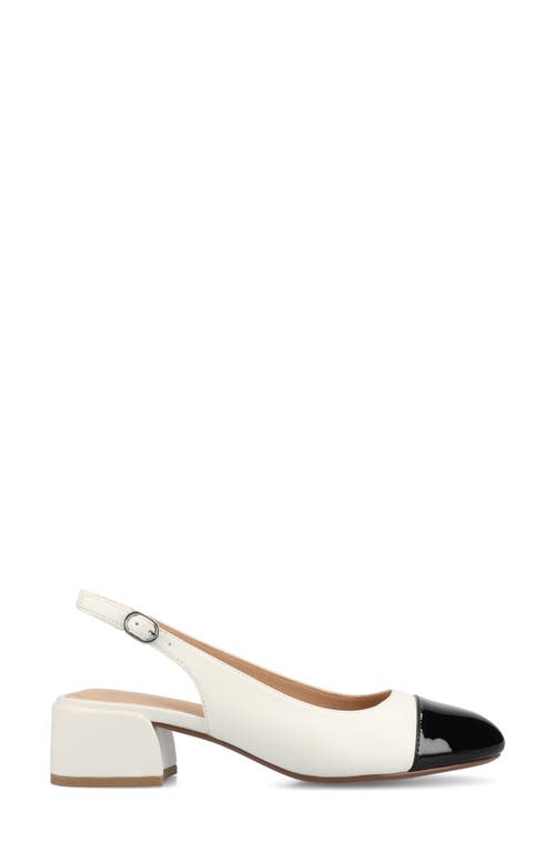 Journee Collection Sammie Slingback Pump In White