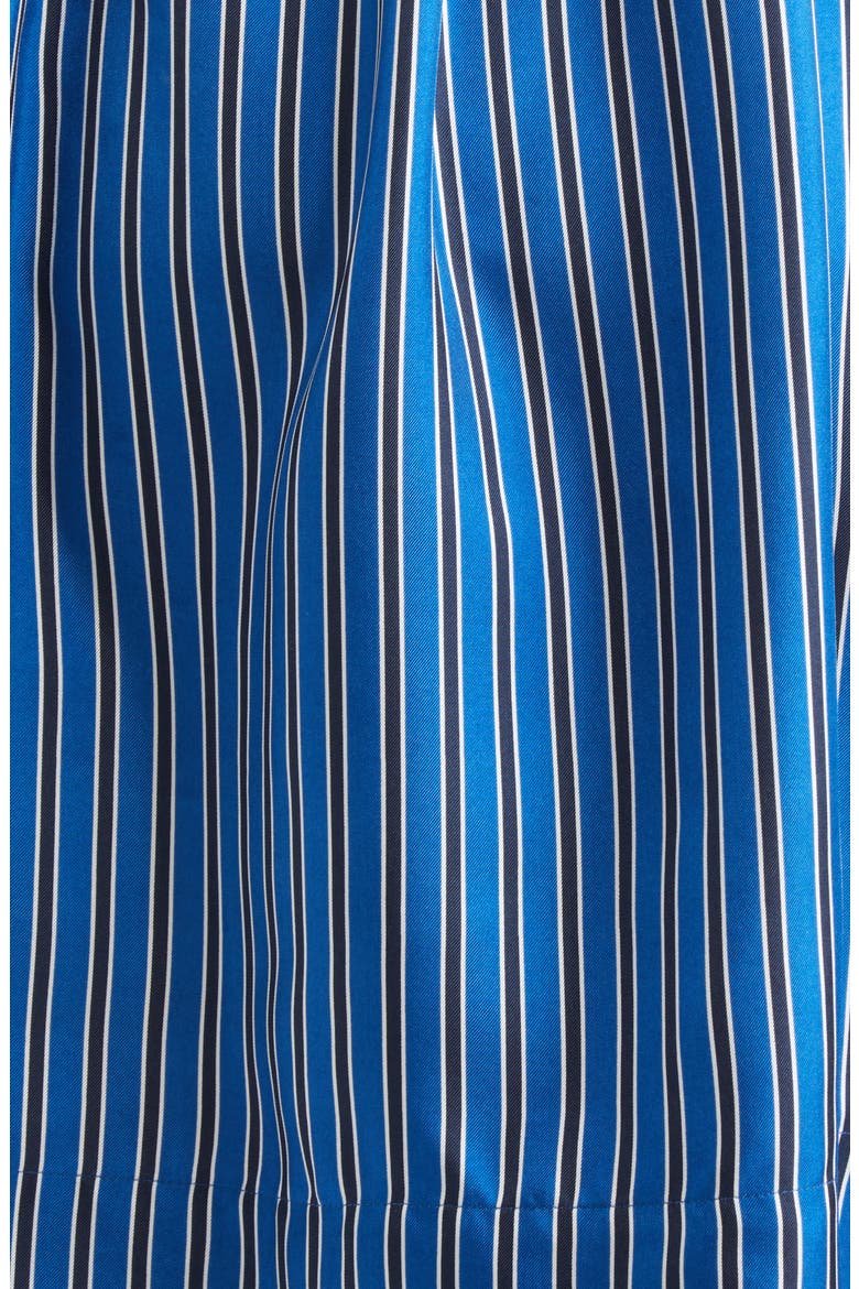 Stripe Silk Miniskirt, Alternate, color, BLUE/ NAVY