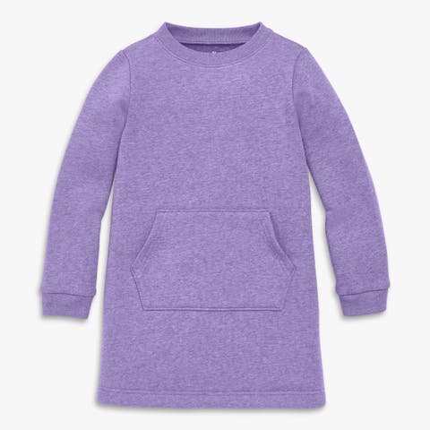 Kids Cozy Fleece Sweatshirt Dress (Toddler, Little Kid, Big Kid)