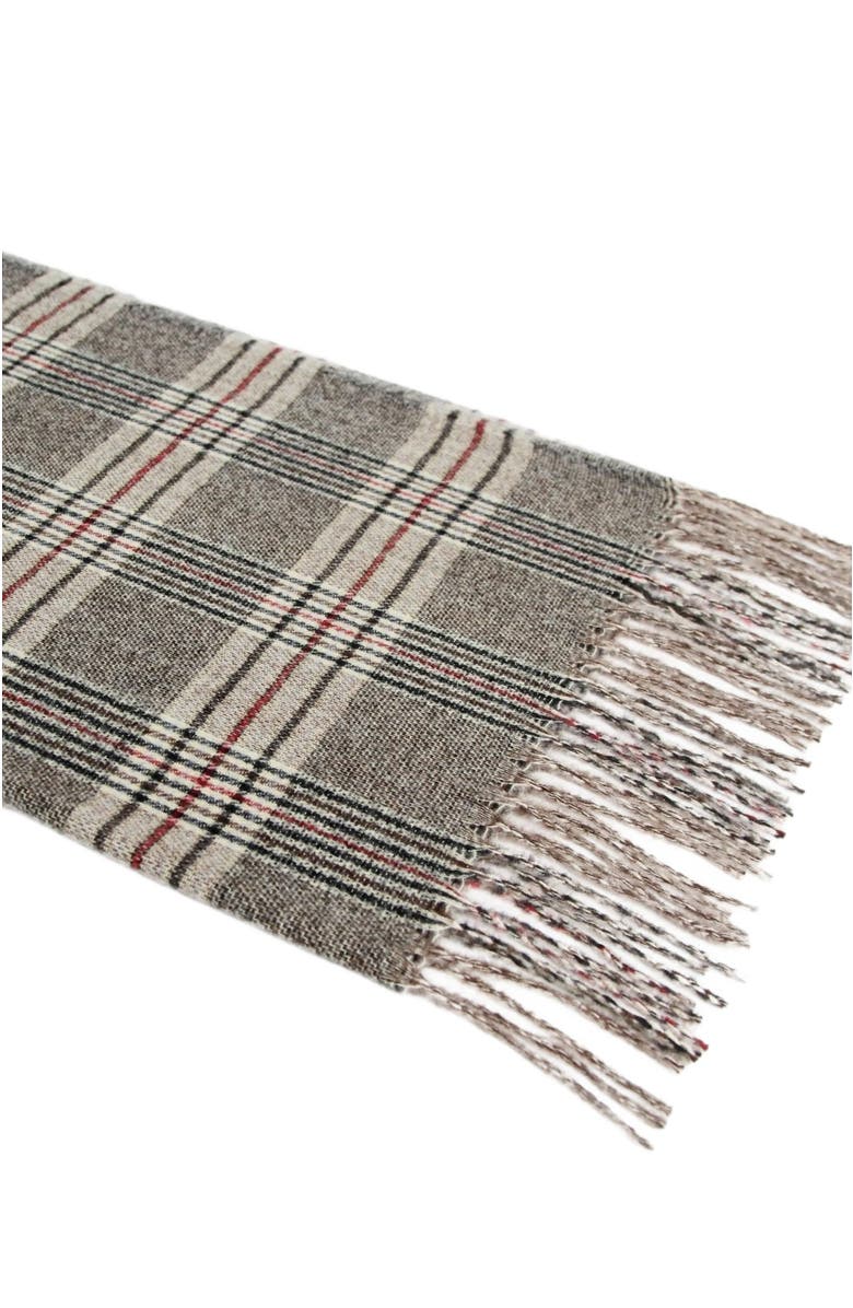 Belle & Bloom Apen Plaid Scarf, Alternate, color, Military