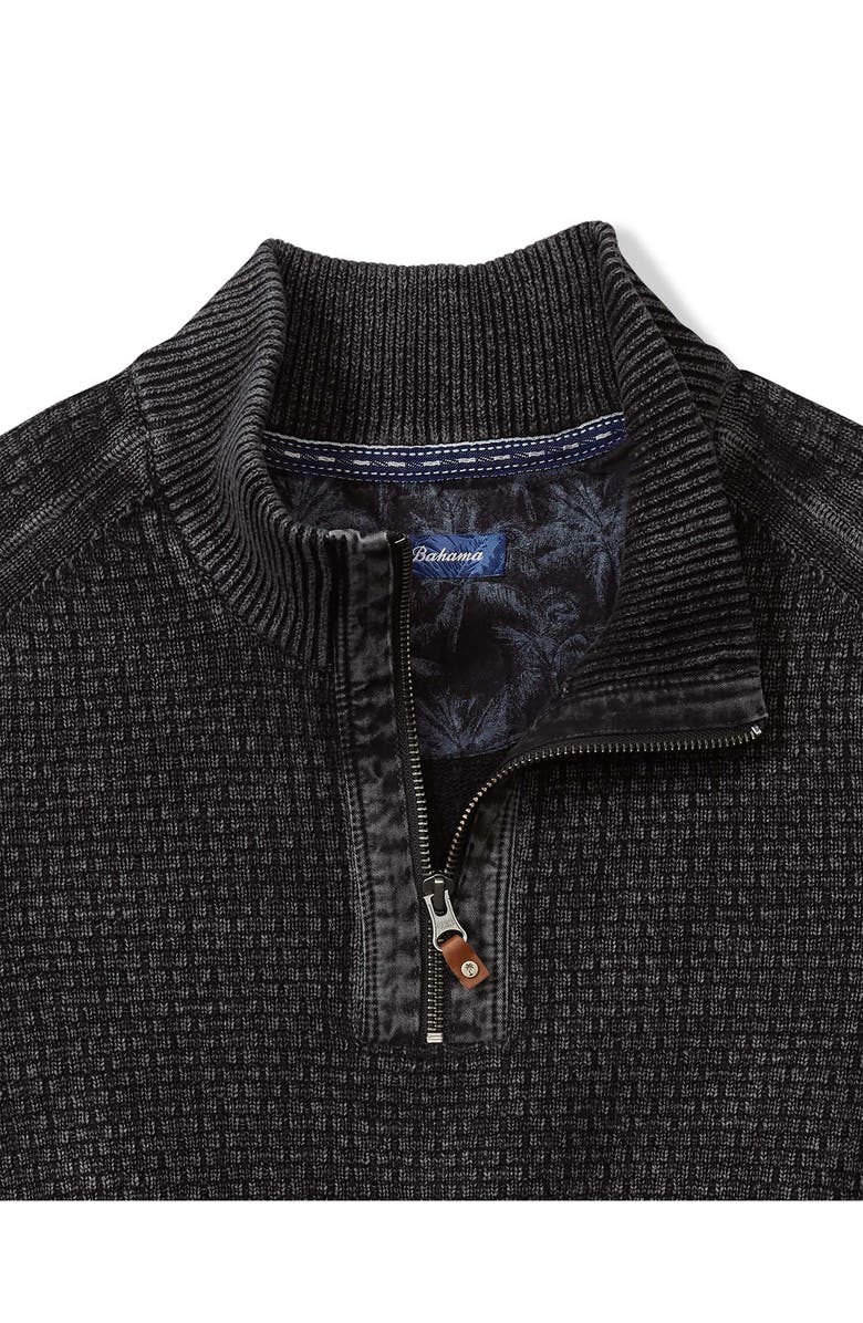 Tommy Bahama Sunbreak Half Zip Textured Cotton Sweater, Alternate, color, 