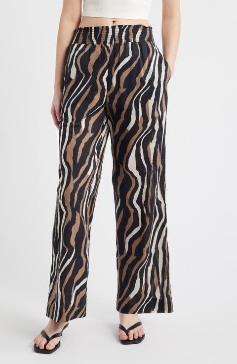 Brendon Print Wide Leg Pants