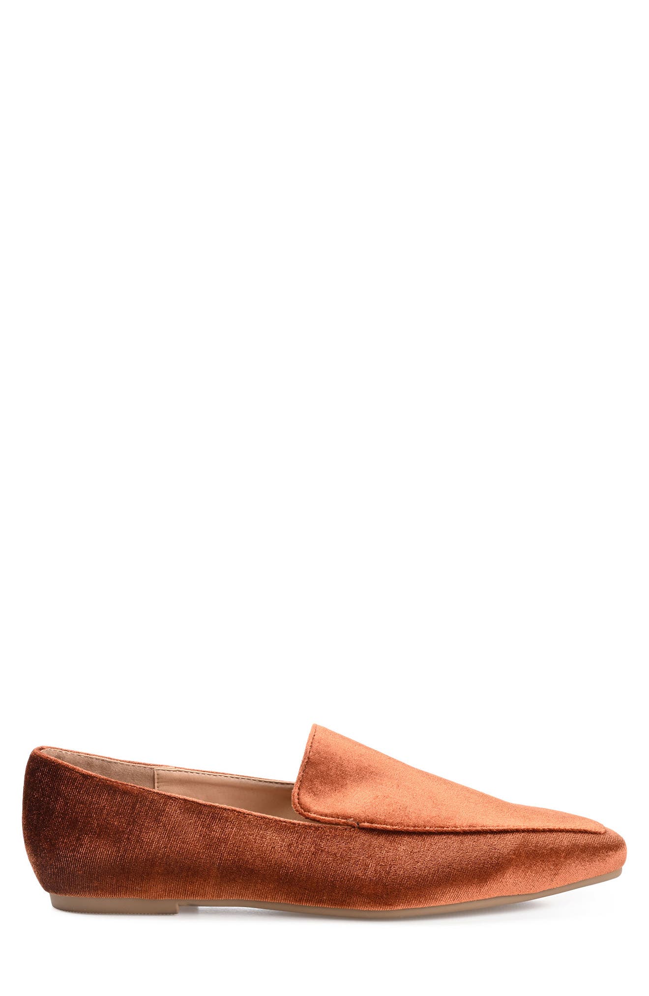 Silas Velvet Loafer, Alternate, color, BROWN