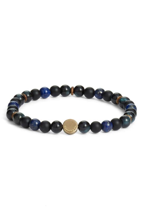 Men's Beaded Stretch Bracelet