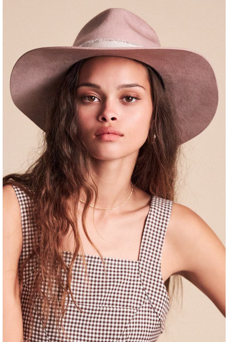 Ella Felted Wool Fedora, Alternate, color, LILAC