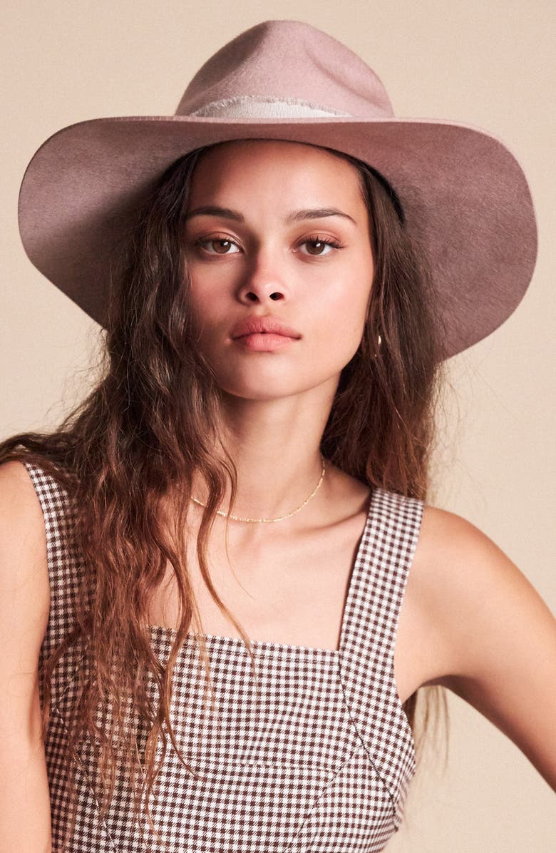 Brixton Ella Felted Wool Fedora, Alternate, color, 