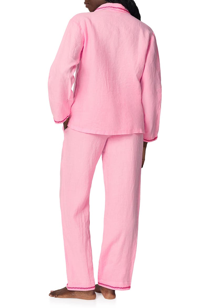 Linen Pajamas, Alternate, color, PINK LADY