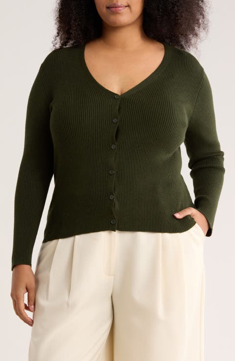 Button Cardigan Sweater