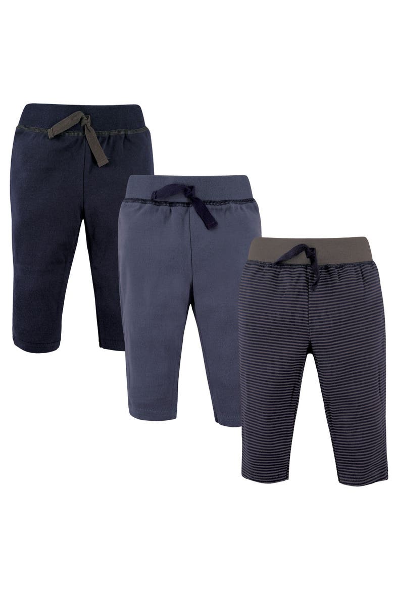 Cotton Pants and Leggings, Main, color, Charcoal Stripe