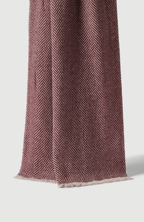 Cashmere chevron scarf