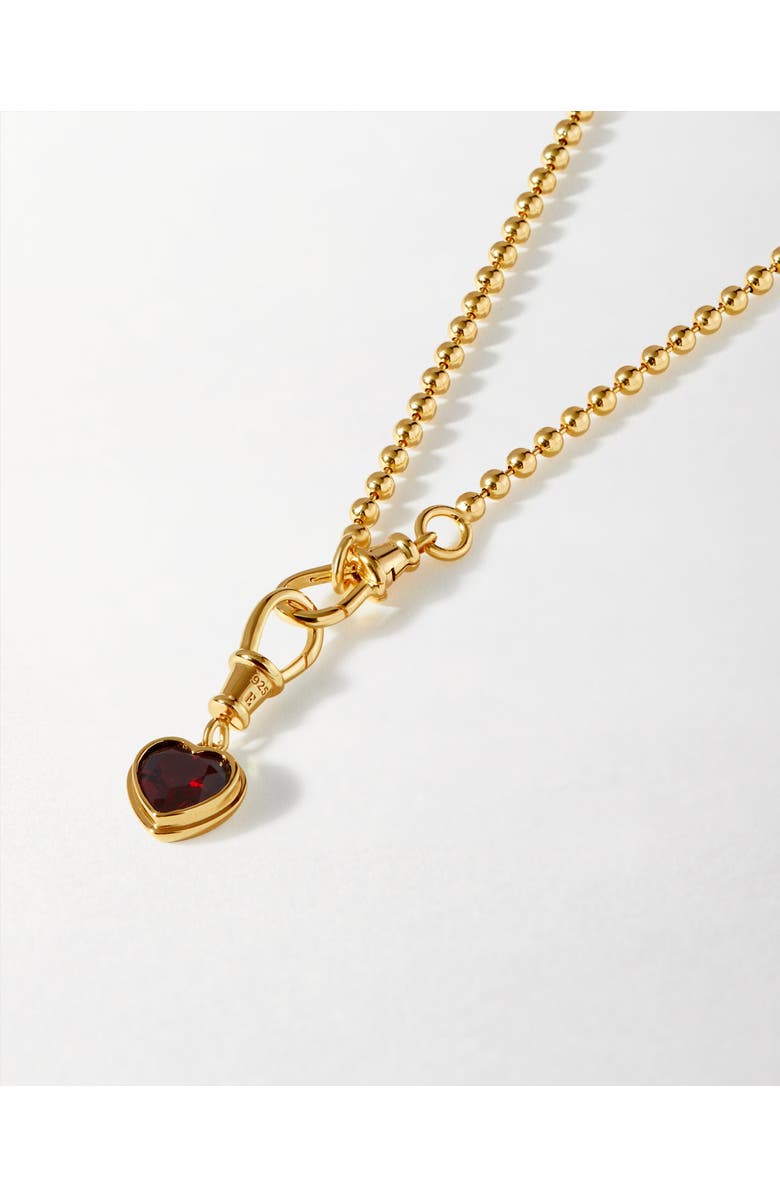 Edge of Ember Heart Red Garnet Necklace, Alternate, color, Red Garnet