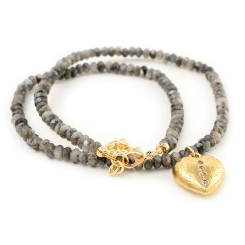 Collection 1304 Shining Love, Night Sky Bronze Necklace In Brown