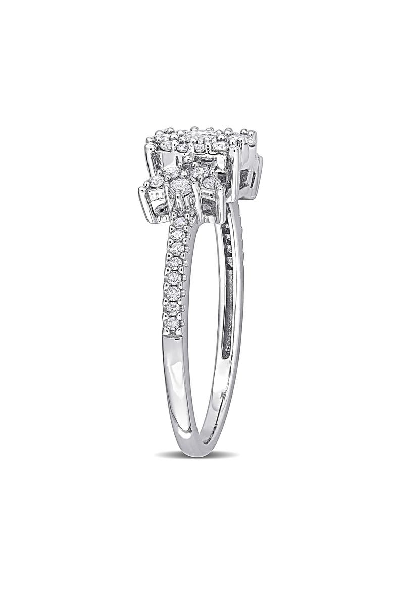 Diamond Floral Ring - 0.48ct., Alternate, color, WHITE GOLD