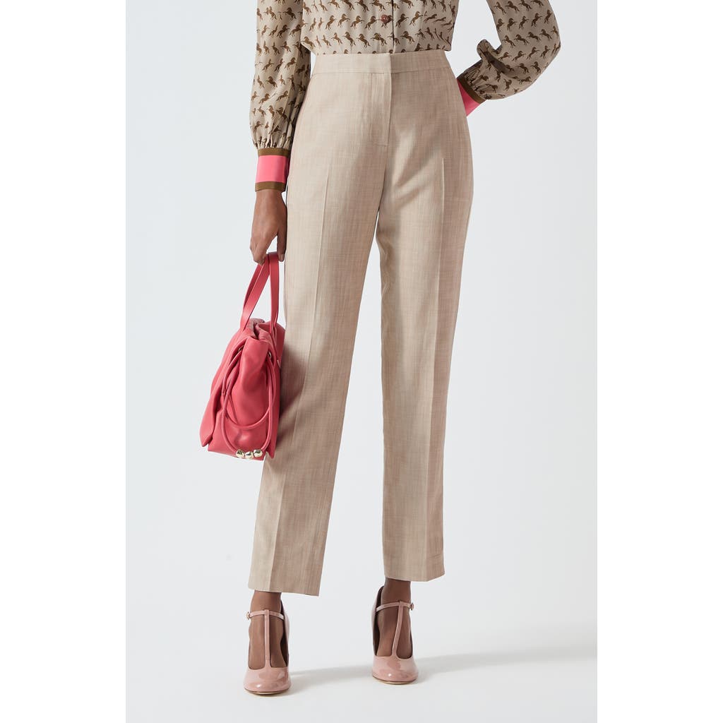 LK Bennett Amelia Slim Fit Trousers in Beige  product