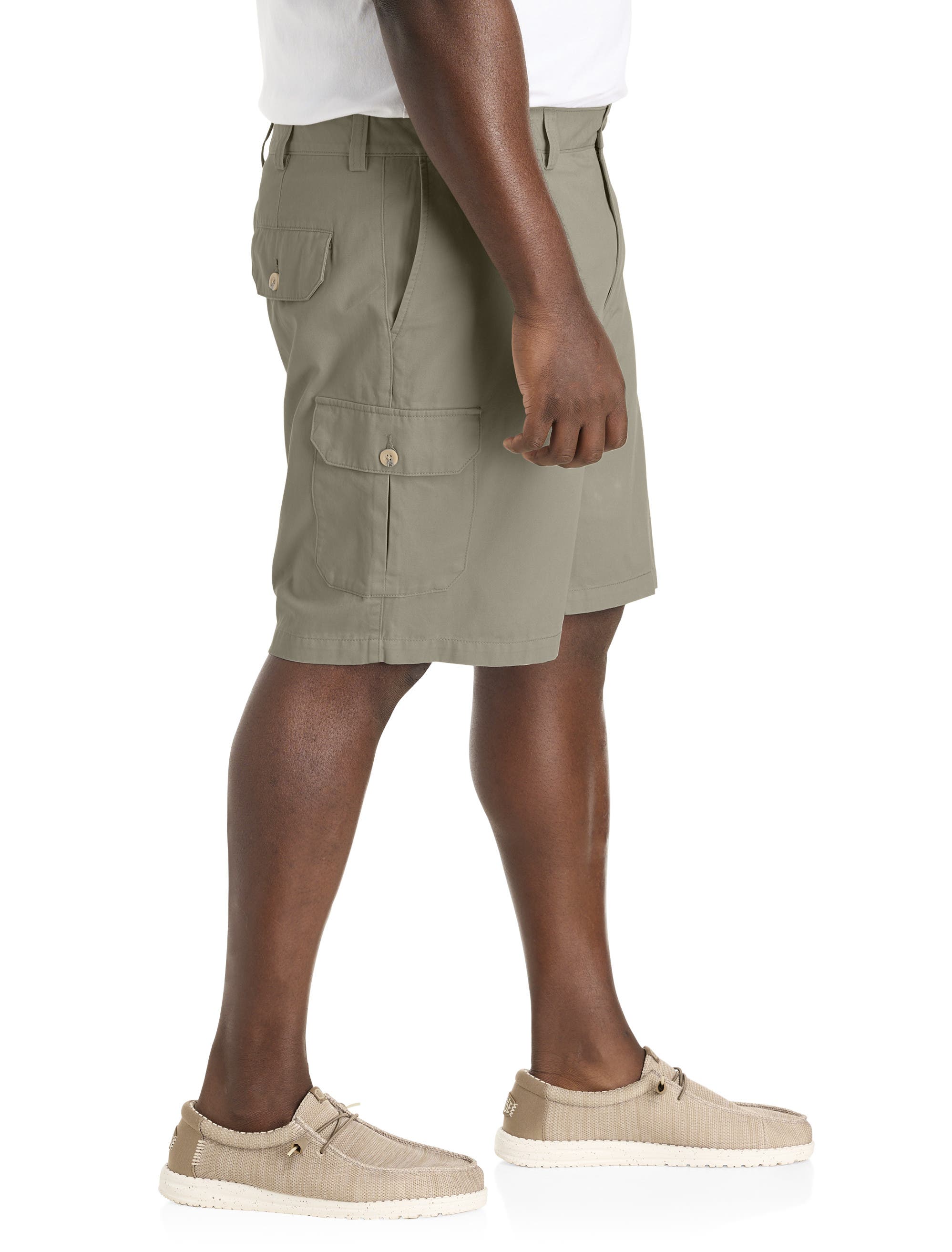 Harbor Bay by DXL Big & Tall Continuous Comfort Cotton Cargo Shorts ...
