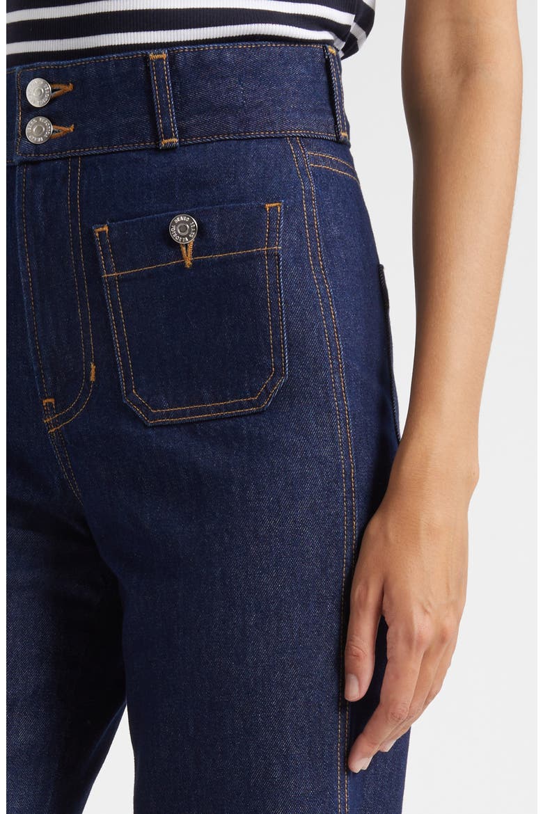 Taylor High Waist Flare Jeans, Alternate, color, INDIGO RINSE