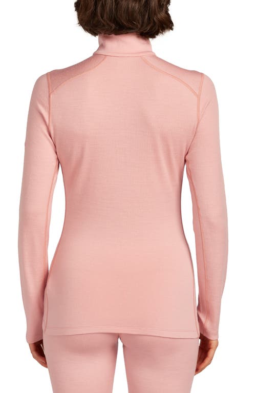 Icebreaker 260 Oasis Tech Merino Wool Half Zip Pullover In Pink