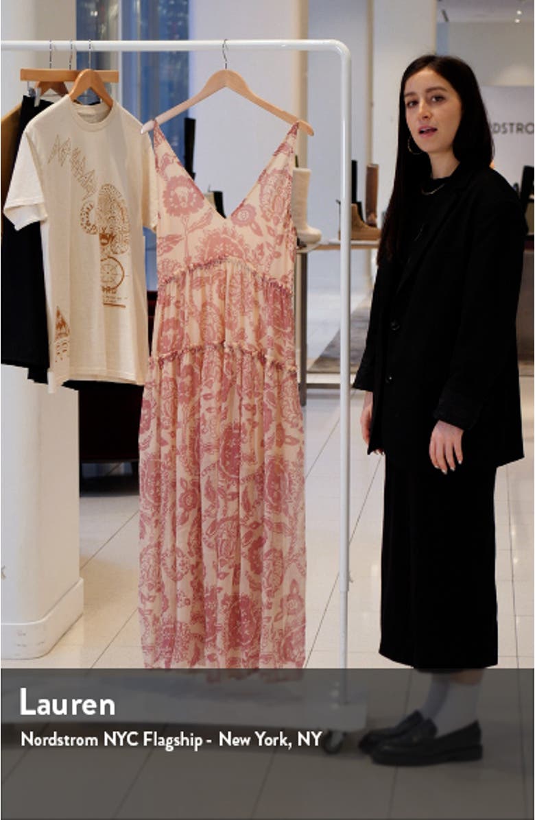 Julianna Floral Print Maxi Dress, sales video thumbnail