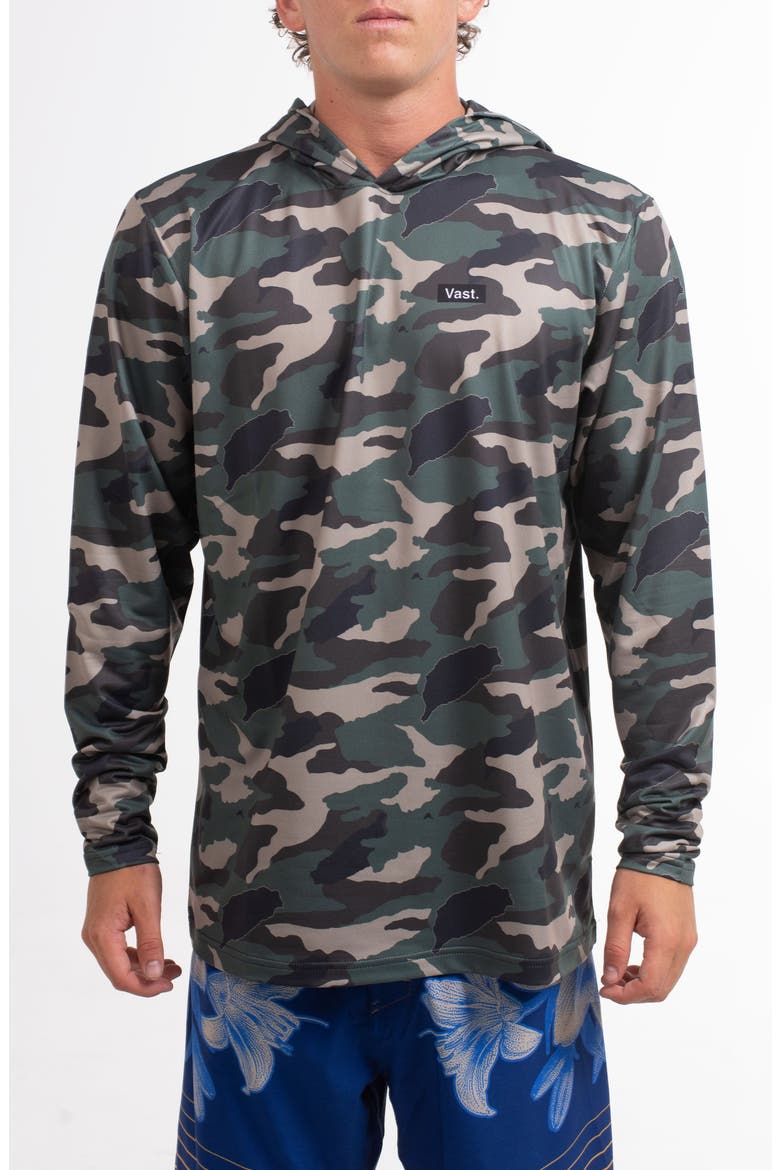 Aqua Terra LITE Performance Graphic Hoodie, Main, color, CAMO