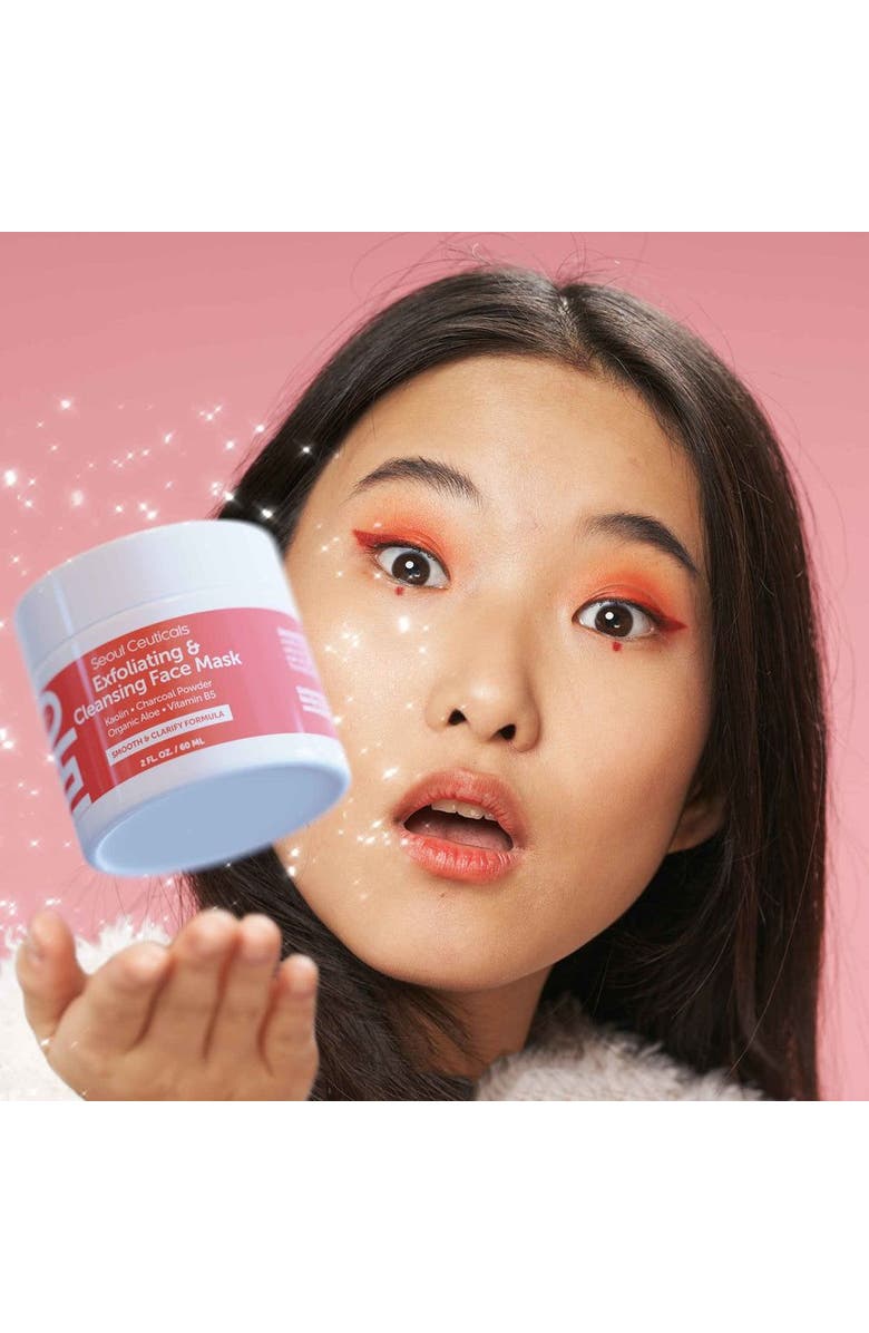 Seoul Ceuticals Exfoliating & Cleansing Korean Face Mask, Alternate, color, Clear