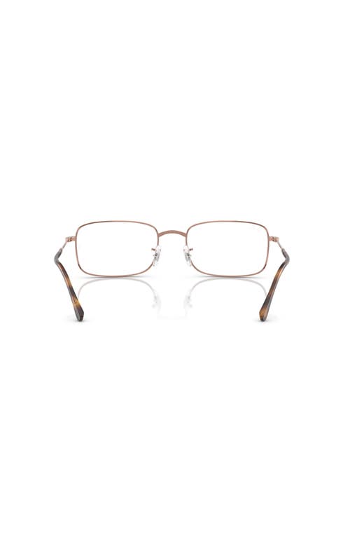 Ray Ban Ray-ban 56mm Irregular Optical Glasses In Neutral