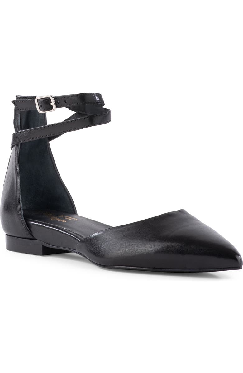 Seychelles Ankle Strap d'Orsay Pointed Toe Flat, Main, color,