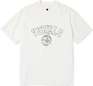 vowels Faded Collegiate Tee