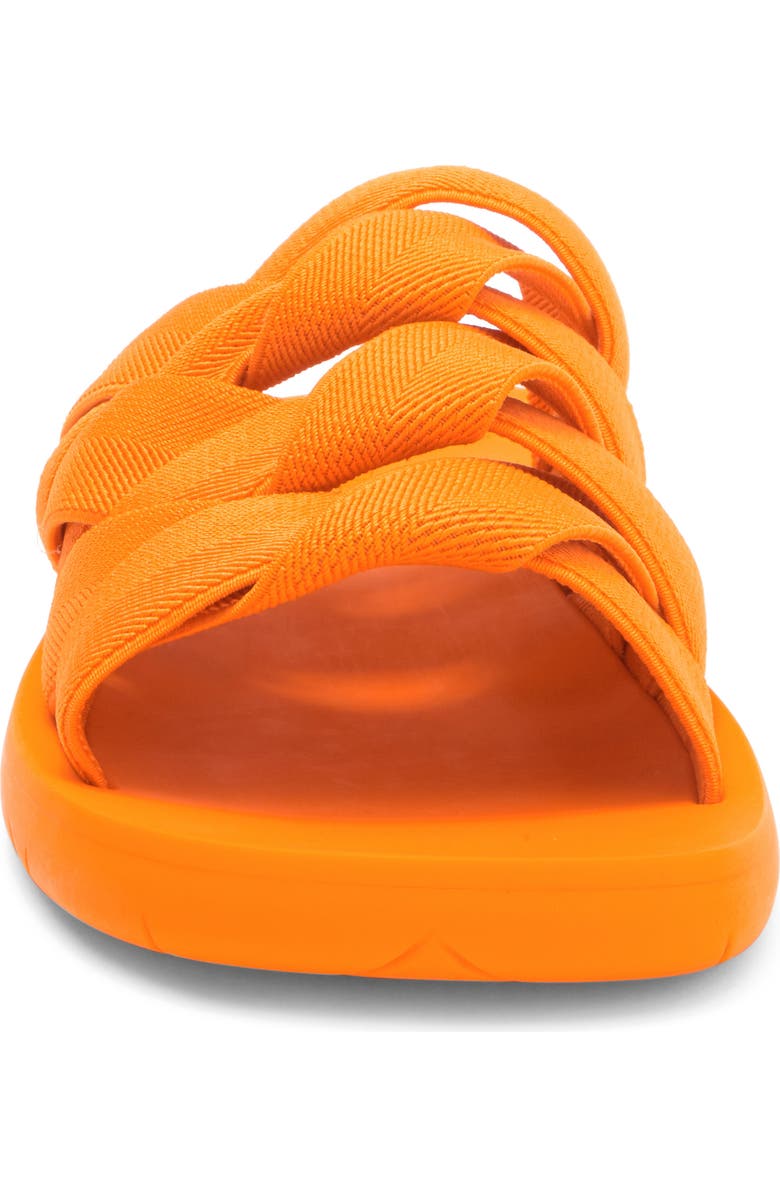 Bottega Veneta Woven Strap Slide Sandal, Alternate, color, Tangerine