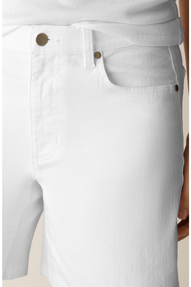High Waist Denim Shorts, Alternate, color, WHITE