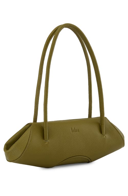 Behno Mini Elizabeth Baguette Pebble Leather Shoulder Bag