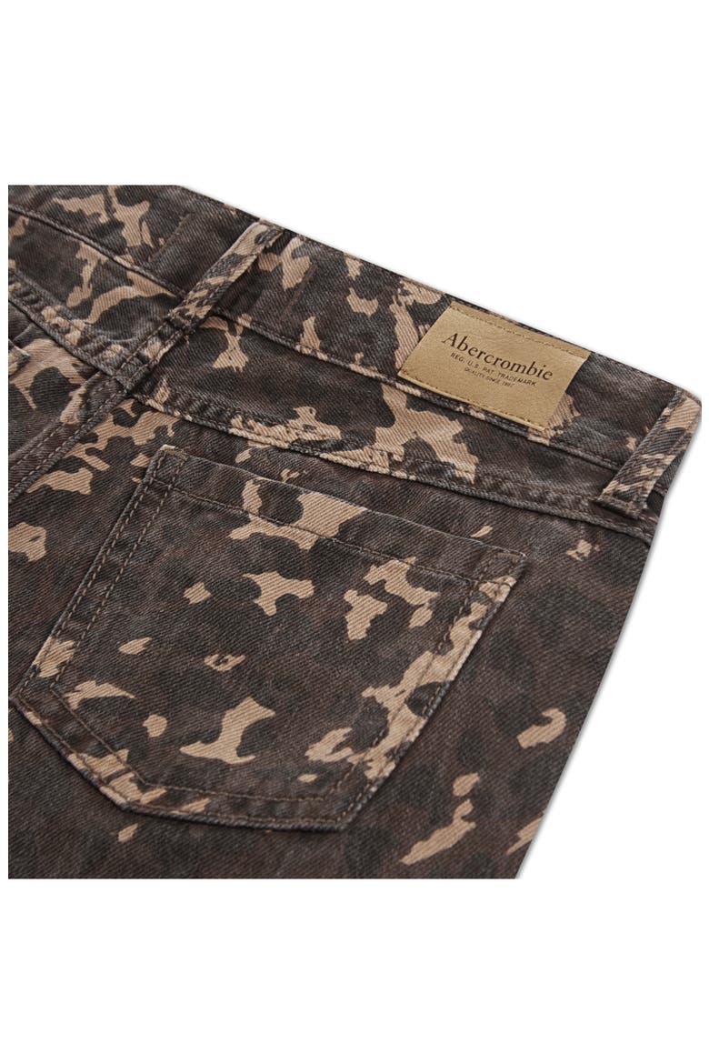 Kids' Print Low Rise Baggy Jeans, Alternate, color, BROWN