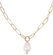 Ettika Freshwater Pearl Pendant Necklace