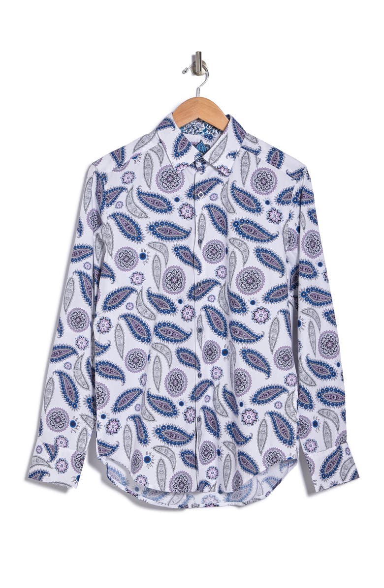 Robert Graham Pinehill Paisley Printed Regular Fit Shirt, Alternate, color,