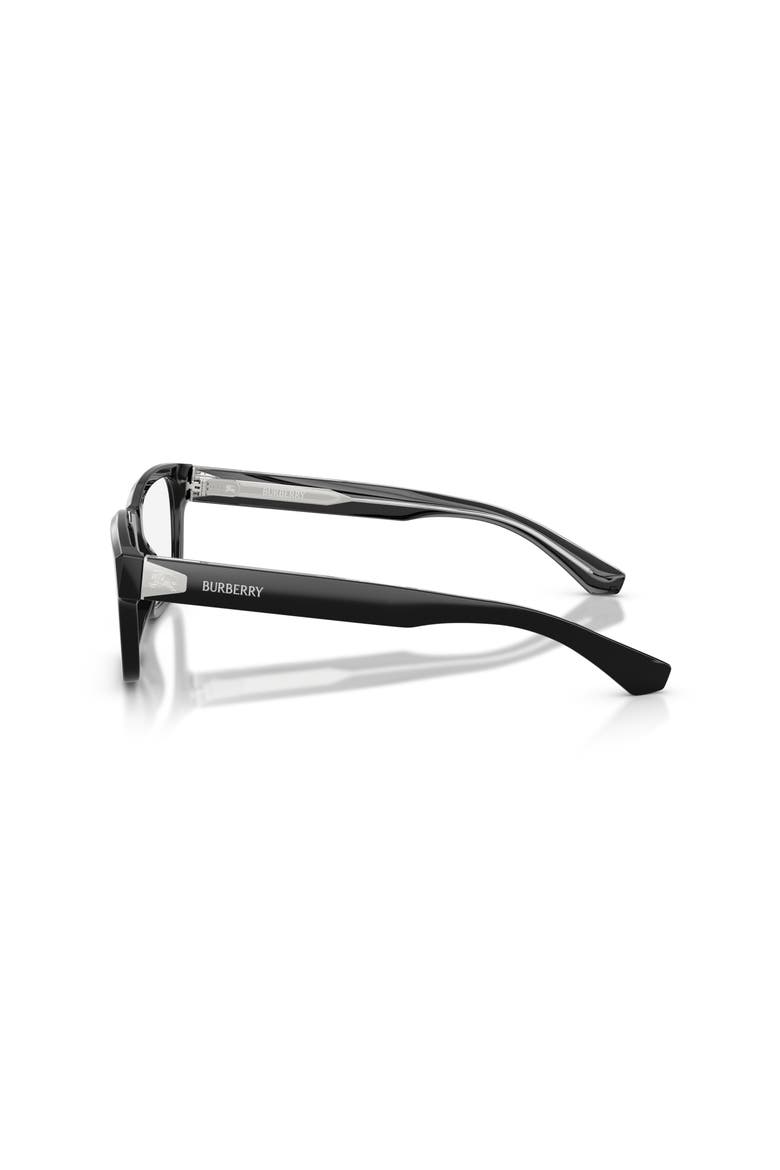 54mm Square optical glasses, Alternate, color, Black