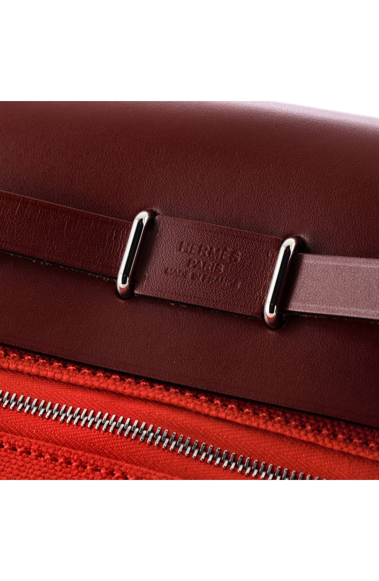 Pre-Owned Hermes Herbag Zip Toile and Leather 20, Alternate, color, Orange Mecano