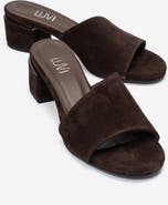 Forever & Always Shoes Delavie Leather Block Heel Sandal