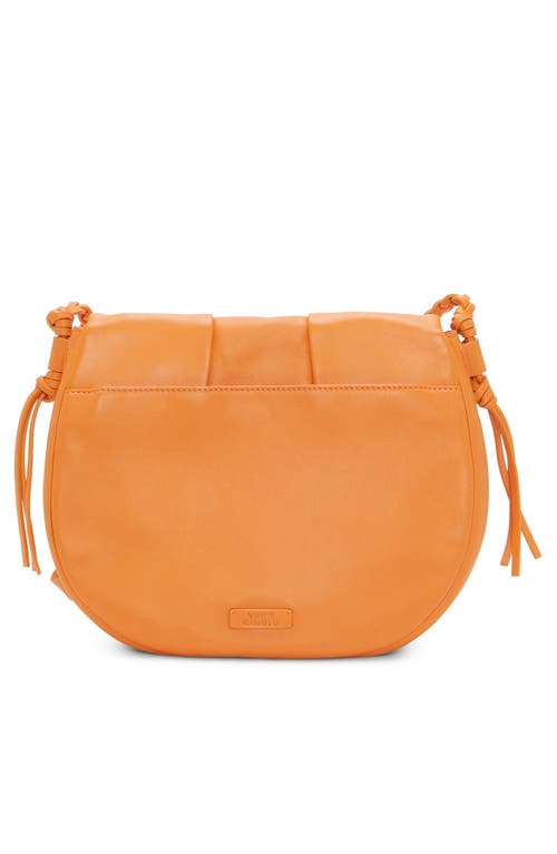 Vince Camuto Espen Leather Saddle Bag In Medium Orange
