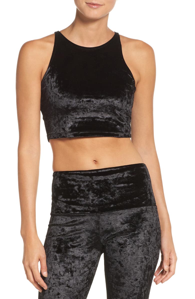 Onzie High Neck Crop Top, Main, color, 