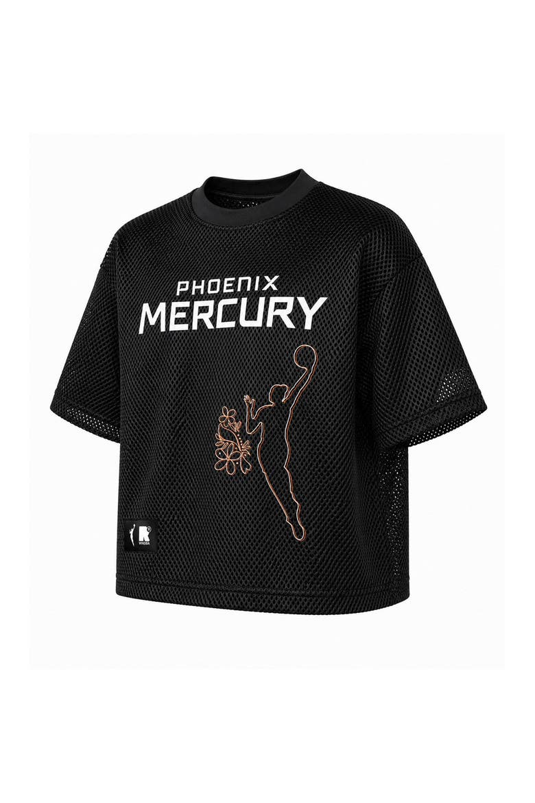 Unisex round21  Black Phoenix Mercury Oversized Sporty Mesh Top, Alternate, color, Black