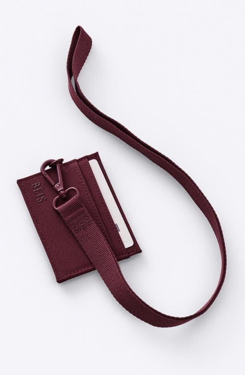Beis Béis The Id Card Holder In Burgundy
